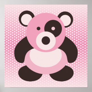 Pink Panda Art, Posters & Framed Artwork | Zazzle.com.au