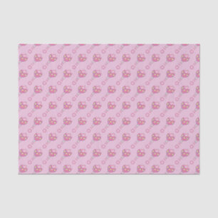 Pink Baby Rattle Pattern Tissue Paper