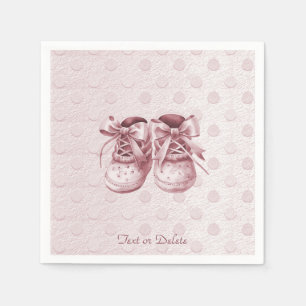 Pink Baby Shoes Napkins