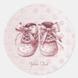 Pink Baby Shoes Sticker