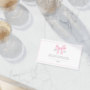 Pink Baby Shower Diaper Raffle Card – Printable