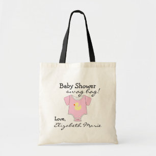 Pink Baby Shower Guest Favour Gift Tote Bag