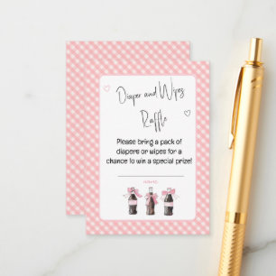 Pink Baby Soda Ready to POP Diaper or Wipes Enclosure Card