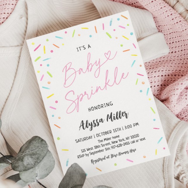 Pink Baby Sprinkle Invitation (Creator Uploaded)