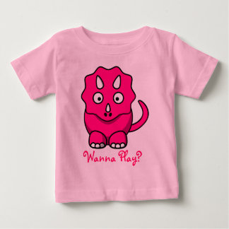 Pink Baby Triceratops T-shirt