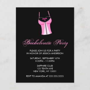 Pink Bachelorette Party Invitation