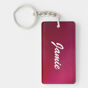 Pink Background Key Ring