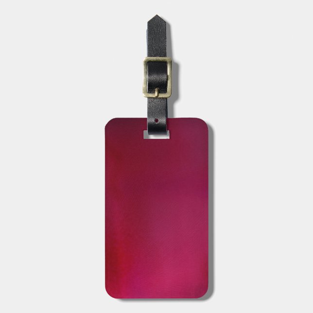 Pink Background Luggage Tag (Front Vertical)