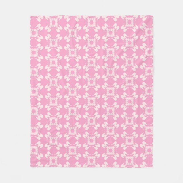Pink background,  modern seamless pattern. Vintage Fleece Blanket (Front)