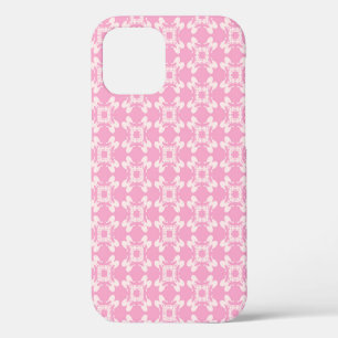 Pink background, modern seamless pattern. Vintage iPhone 12 Case
