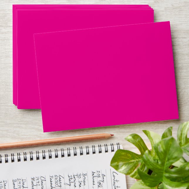 Pink Background with Black Border Design Ideas  Envelope (Stacked)