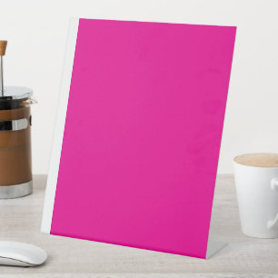 Pink Background with Black Border Design Ideas Pedestal Sign