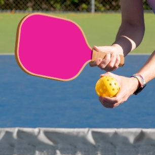 Pink Background with Black Border Design Ideas Pickleball Paddle