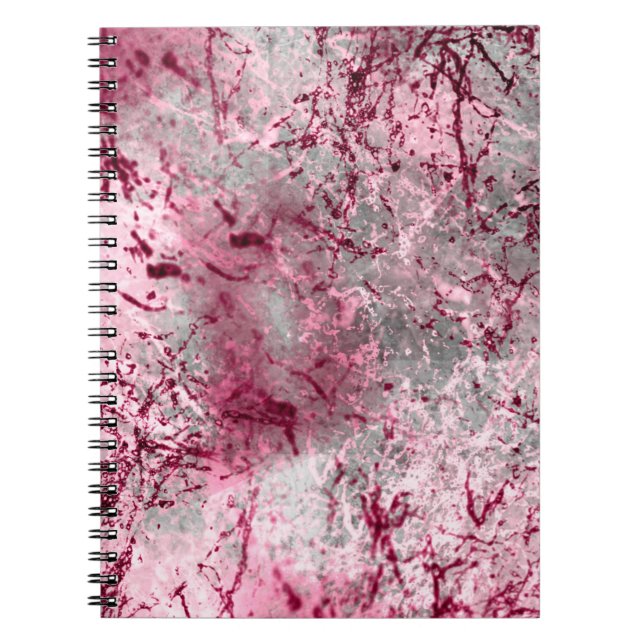 pink backgroundart, deco, pattern, abstract, aged, notebook (Front)