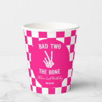 Pink Bad Two The Bone Skeleton 2nd Birthday Party