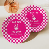 Pink Bad Two The Bone Skeleton 2nd Birthday Party