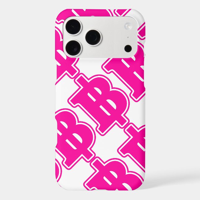 PINK BAHT SIGN ฿ Thai Money Currency ฿ (Back)