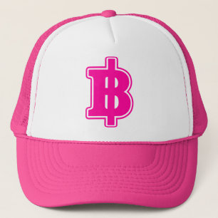 PINK BAHT SIGN ฿ Thai Money Currency ฿ Trucker Hat