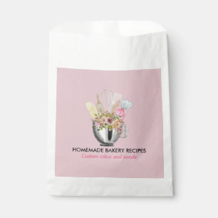Pink Bakery Foods Cooker Personal Chef Catering Favour Bag