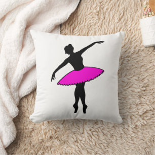 Pink Ballerina Ballet Dancer Tutu Dance Teacher Cushion