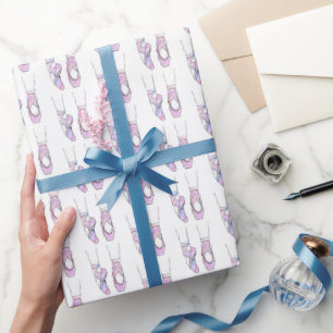 Pink Ballerina Ballet Wrapping Paper