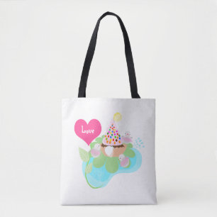 Pink Ballerina Custom All-Over-Print Tote Bag