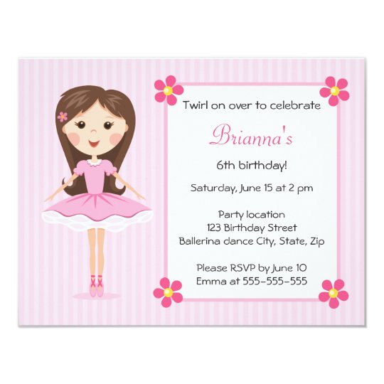 Girly Birthday Invitations 6