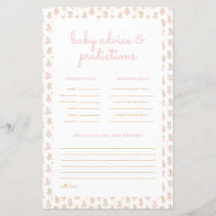 Pink Ballerina Family Traditions & Prediction Game