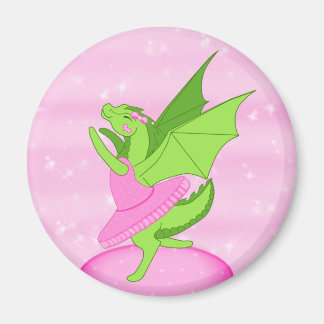 Pink Ballerina Magnet