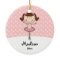 Pink Ballerina Snowflakes Personalised Christmas
