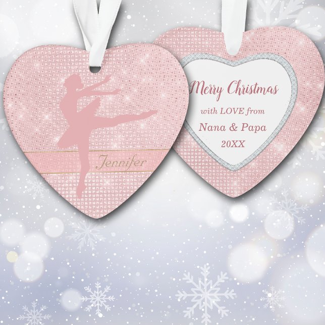 Pink Ballerina Star Lights Ornament (Creator Uploaded)