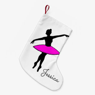Pink Ballet Ballerina Dance Teacher Neon Tutu Small Christmas Stocking