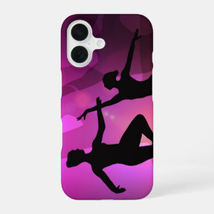 Pink Ballet Dancer Silhouette iPhone 16 Case
