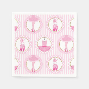 Pink Ballet Dancing - Ballerina Tutu Dancer Napkin