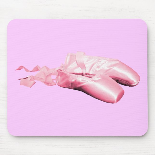 Pink Ballet Shoes Mouse Pad (Front)