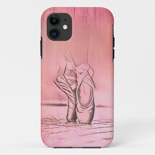 Pink Ballet Shoes on Pointe Case-Mate iPhone Case (Back)