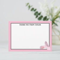 Pink Ballet Shoes Personalised Flat Panel