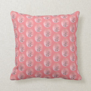 Pink Ballet Shoes Repeat Pattern Cushion