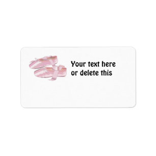 Pink Ballet Shoes Slippers Label