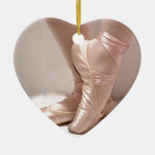 Pink Ballet Slippers Ceramic Ornament