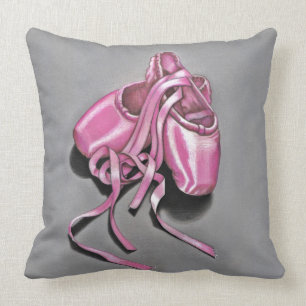 Pink Ballet Slippers Cushion
