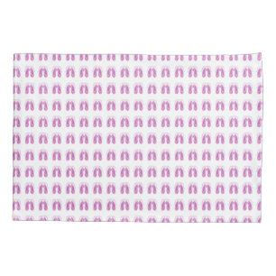 Pink ballet slippers pillowcase
