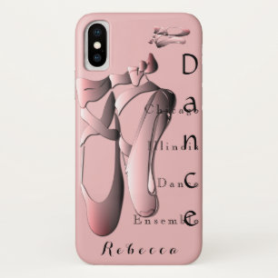 Pink Ballet Toe Shoes iPhone X Case