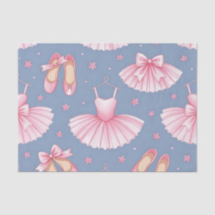 Pink Ballet Tutu Pattern Tissue Paper