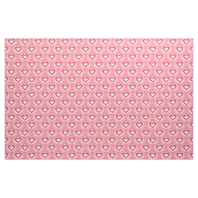 Pink Ballon Hearts Fabric (Yard)