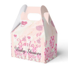 Pink Ballons Bunny Rabbit It's a Girl Baby Shower 