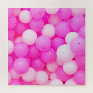 Pink Balloons Festive Background Design. Jigsaw Puzzle