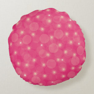 pink balls round cushion