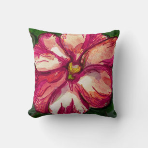 Pink Balsam Flower Cushion
