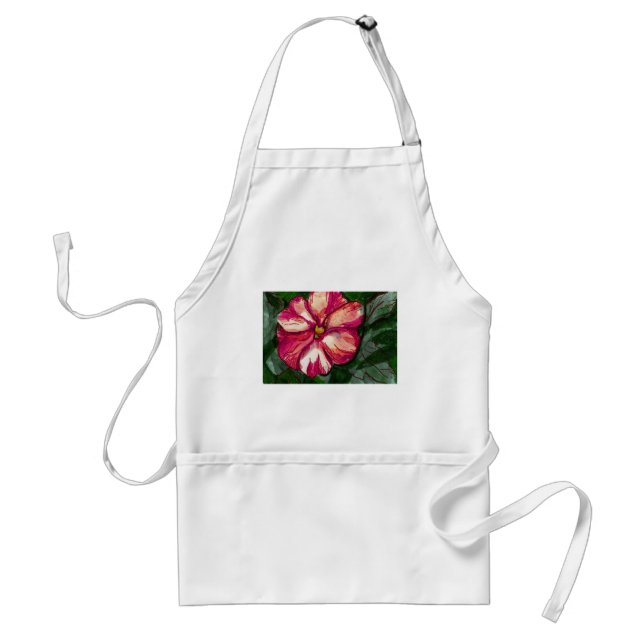 Pink Balsam Flower Standard Apron (Front)